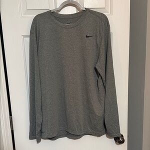 Nike Men's Charcoal Long Sleeve Shirt